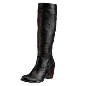 Frye Rory Black Leather Scrunch Boot
